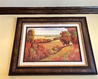 #27) - $100 - Framed art with composite frame	50x42 x42