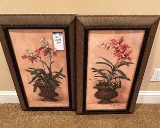 #95) - $50 -Pair Framed Art	16x25