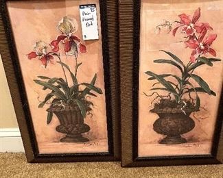 #95) - $50 -Pair Framed Art	16x25