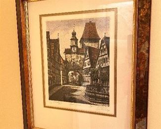 #107) - $40 - Framed Art	17x20