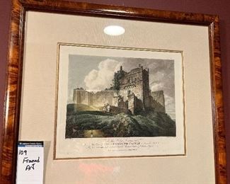 #109) - $50 - Framed Art Cockermouth Castle	20x18