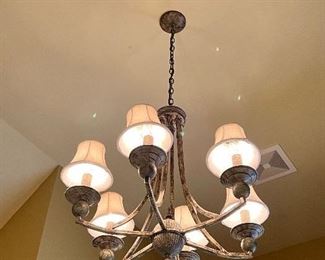 #128) - $150 - Wilson Lighting - 6 point Chandalier	16 x 30. Purchaser is responsible to deinstall from the home prior to March 31.