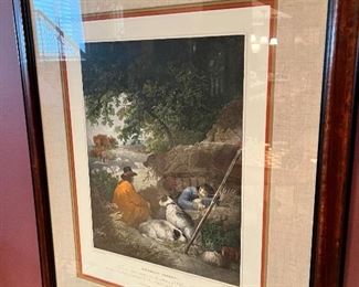 #82) - $100 - Old World Framed Art - Shepherds Reposing	34x44
