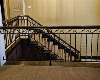 #F $500) All Sections.  Stair Railing.  Will consider separating at $150 per section.   This section (F-1) is 36" Tall 87" Wide.  Purchaser must remove the railings on their own or with their own contractor help prior to March 31. 