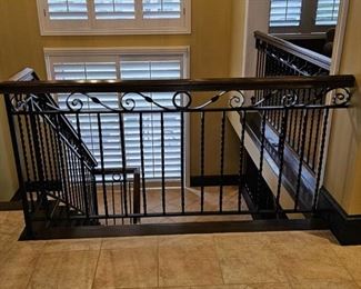 #F $500) All Sections.  Stair Railing.  Will consider separating at $150 per section.   This section (F-2) is 36" Tall 71" Wide.  Purchaser must remove the railings on their own or with their own contractor help prior to March 31. 