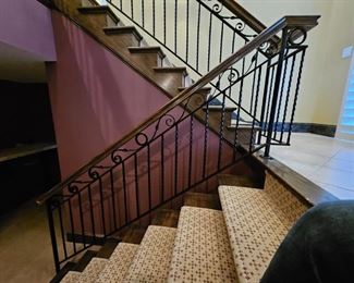 #F $500) All Sections.  Stair Railing.  Will consider separating at $150 per section.   This section (F-4) is 36" Tall 95" Wide.  Purchaser must remove the railings on their own or with their own contractor help prior to March 31. 