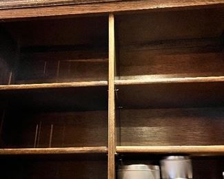 #K $450) Kitchen Cabinet Sections (5 Doors) Beautiful Hardwood Cabinets with soft close drawer hardware and Upper Cap.  59" W x 12" D x 42 H.  Left section.  34" W x 12" D x 42 H.  Right section Purchaser must remove on their own or with their own contractor help prior to March 31. 