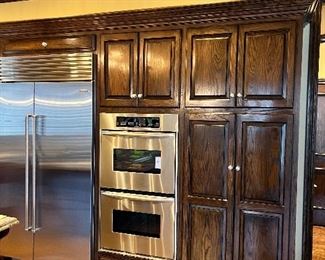 #M $450) Kitchen Cabinet Sections (2 Upper cabinet sections.   Pantry). Beautiful Hardwood Cabinets with soft close drawer hardware and Upper Cap.  28 1/2 W x 20 D x 62 H.  Purchaser must remove on their own or with their own contractor help prior to March 31. 