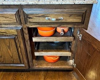 #I $1000) Kitchen Island with Granite Countertop, Cabinets and Drawers.  Stove Sold Separately.  83" Wide x 40" Deep x 36" Tall.  Purchaser must remove on their own or with their own contractor help prior to March 31. 