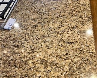 #I $1000) Kitchen Island with Granite Countertop, Cabinets and Drawers.  Stove Sold Separately.  83" Wide x 40" Deep x 36" Tall.  Purchaser must remove on their own or with their own contractor help prior to March 31. 