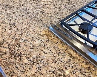 #I $1000) Kitchen Island with Granite Countertop, Cabinets and Drawers.  Stove Sold Separately.  83" Wide x 40" Deep x 36" Tall.  Purchaser must remove on their own or with their own contractor help prior to March 31. 