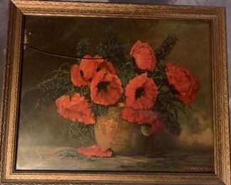 M Streckenbach Poppies Art Print