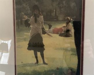 James Tissot Art Print "Croquet"