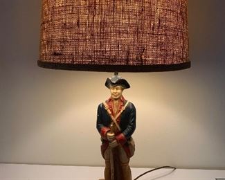 USA Revolutionary War Vintage Lamp