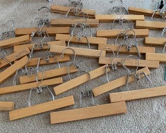 Pants Hangers Wood Steel