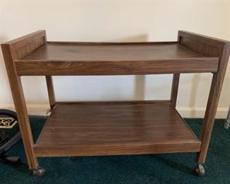 Vintage TV Cart Bar Cart Microwave Cart