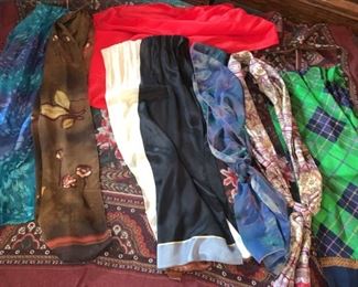 Vintage scarves silk scarves designer scarves Liz Claiborne others