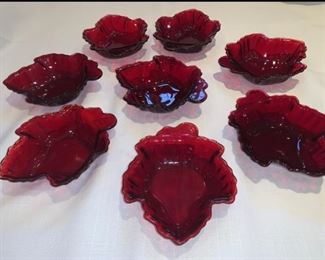 Red Leaves Leaf dishes
