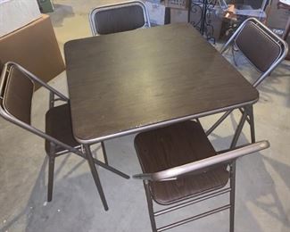 Samsonite Vintage Folding Table Chairs - 4 separate chairs also available
