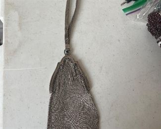 Antique Silver Tone Purse