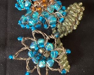 Susan Horth of London Double Flower Brooch