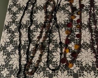 Amber & Coral Necklaces