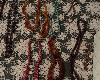Amber, Coral & Turquoise Necklaces