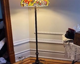 Leaded Glass Floor Lamp