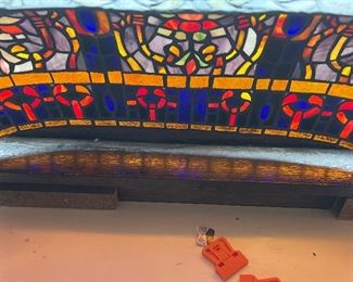 Leaded Glass Ceiling Shade no Fixture