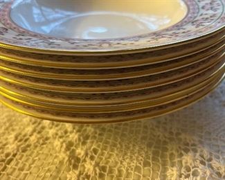 Royal Crown Derby China Brittany Coffee Pot, Cream & Sugar, Dinner Plates, Soup Bowls, Lunchoen Plates, 2 large Serving Platters, Covered Soup
