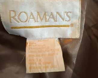 Roaman's Fluffy 3XXX coat