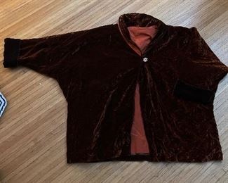 Ladies Velvet Style Coat