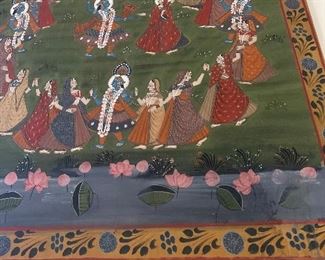 India Painting on SIlk/