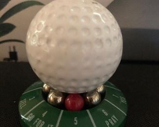 Vintage Golf Ball Spinning Desktop Novelty 