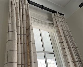 $100 per 48" x 109" panel -- eight panels available. Does not include curtain holders/rods.