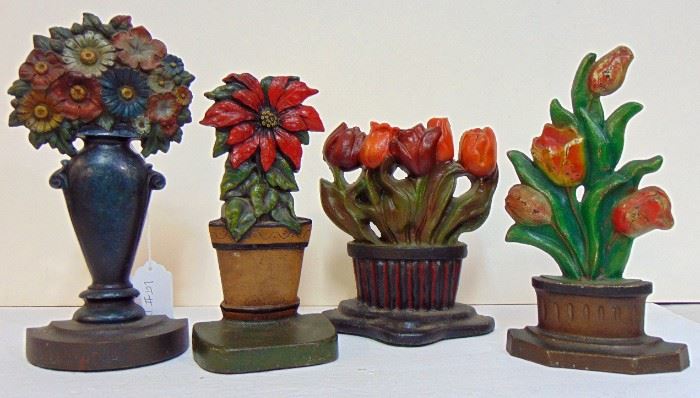 Floral doorstops, expect over 200 doorstops