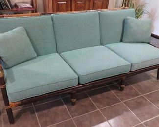 Campaign style sofa - Ficks Reed style, John Wisner design