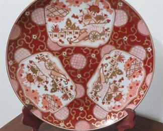 Gold Imari charger plate