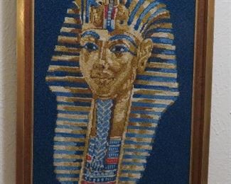 King Tut needlepoint by Dorothy Kassel