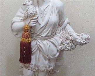 Italian chinoiserie large scale figurine circa 1976