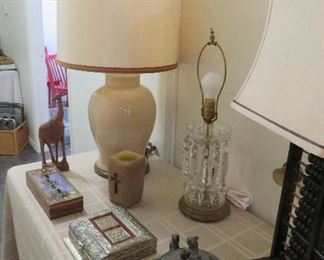 Japanese censer, abacus lamp