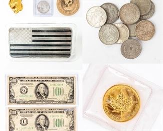 Gold and Silver Coins and currency