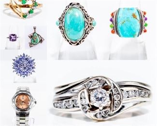 Sterling Silver and Gold Jewelry