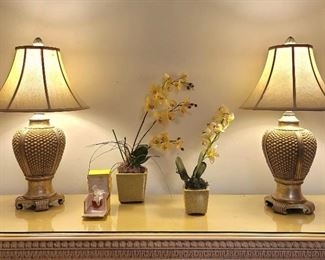 Lalique, Lamps, Orchids
