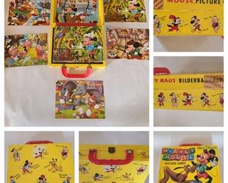 Maickey Mouse Blick puzzle in case Vintage