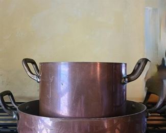 Copper pots
