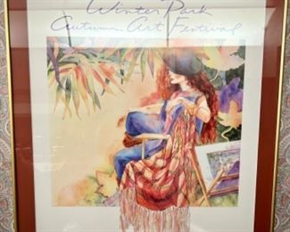 Vintage Winter Park Autumn Art Festival poster