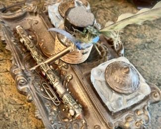 Antique inkwells