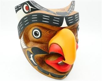 "Kwagiulth Grouse" Wooden Mask by Tony Hunt Jr.