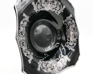 Black and Silver Square Bowl